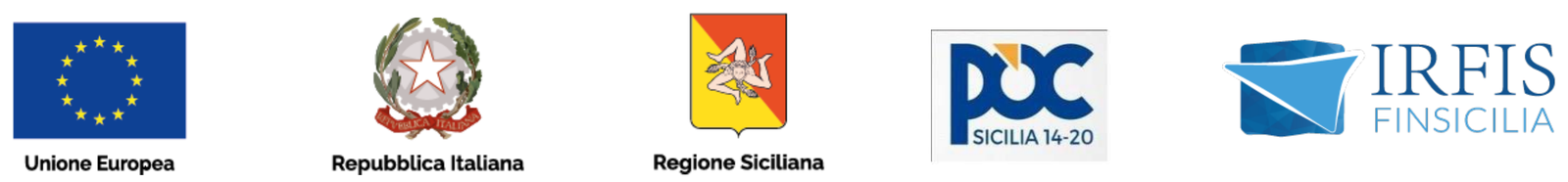 Unione Europea, Repubblica Italiana, Regione Siciliana, POC Sicilia 14-20, IRFIS FinSicilia